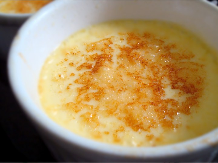 Parmesan custards with Anchovy toasts