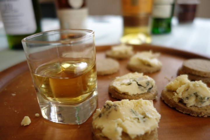 Delicious tasting of blue balanced against smokey single malt