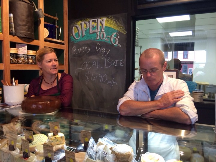 You can just see the cheese making room behind Paul. 