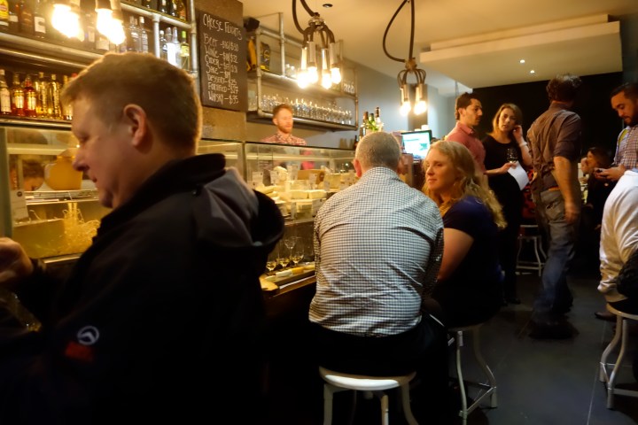 An intimate tasting of about 25 people. 